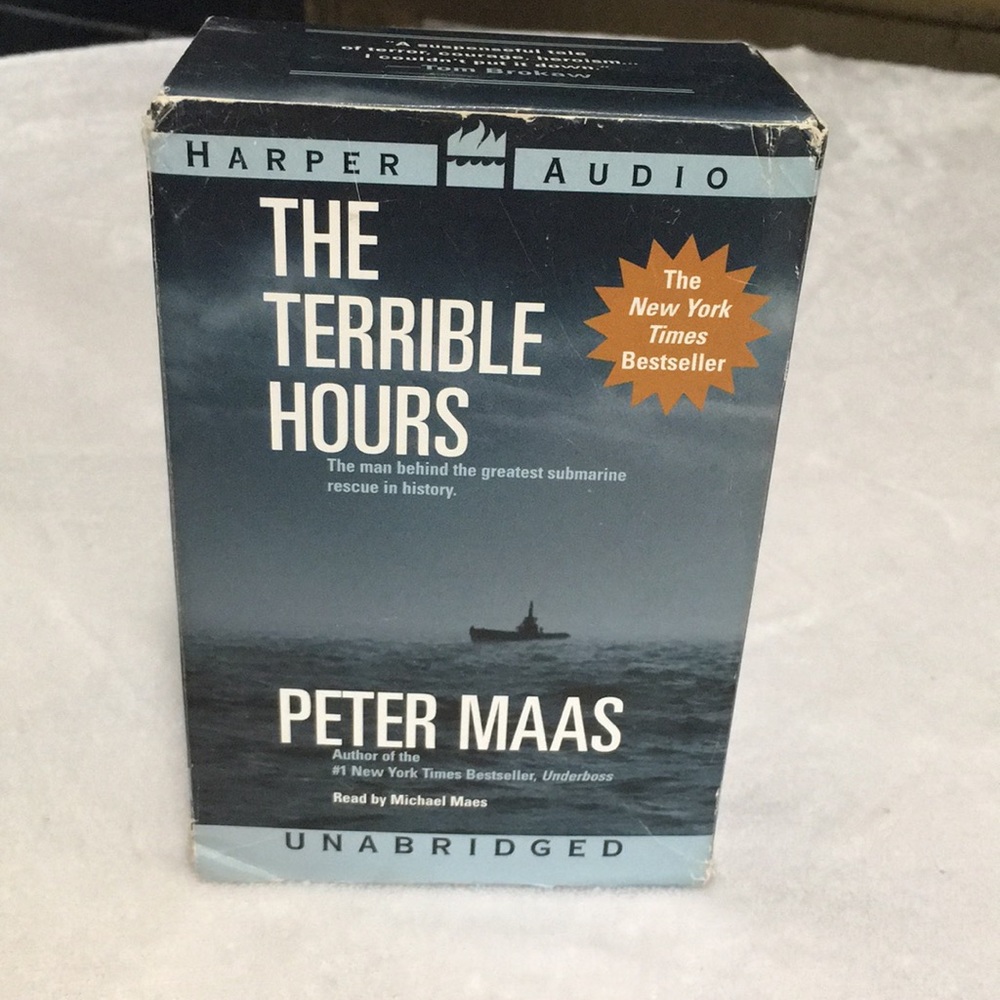 Harper Audio The Terrible Hours vintage 1999 audiobook by Peter Maas